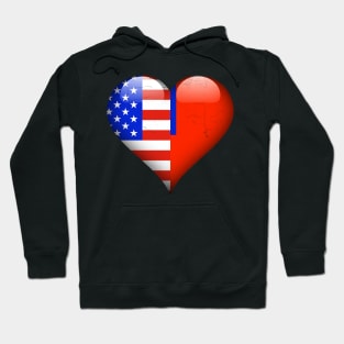 Half American Half Taiwanese - Gift for Taiwanese From Taiwan Hoodie